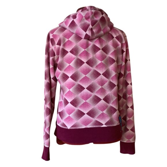 ROXY - Pink / Aqua - Long Sleeve Full Zip Hoody - XL (fit Med adult) - Picture 3 of 11